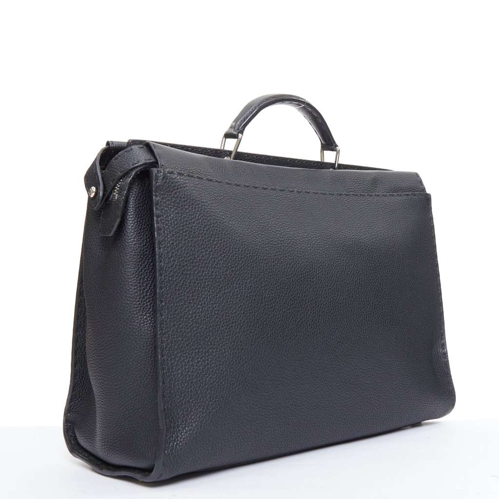 Fendi Peekaboo Black Leather Good - Inside View