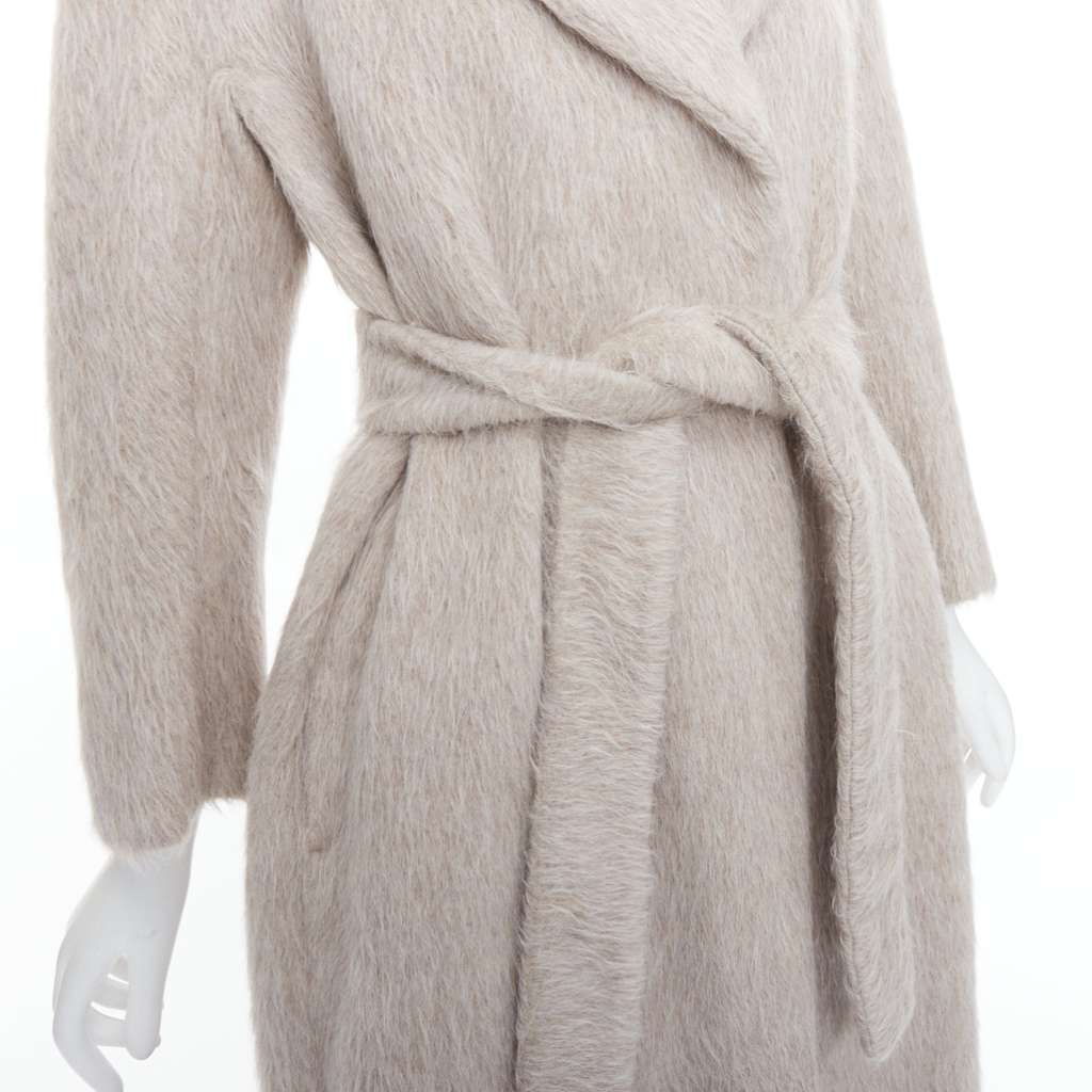 Max Mara Grey Alpaca Wool Coat Grey Never worn - Back View