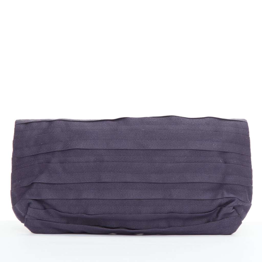 Lanvin Geometric Zip Clutch Purple Good - Model View