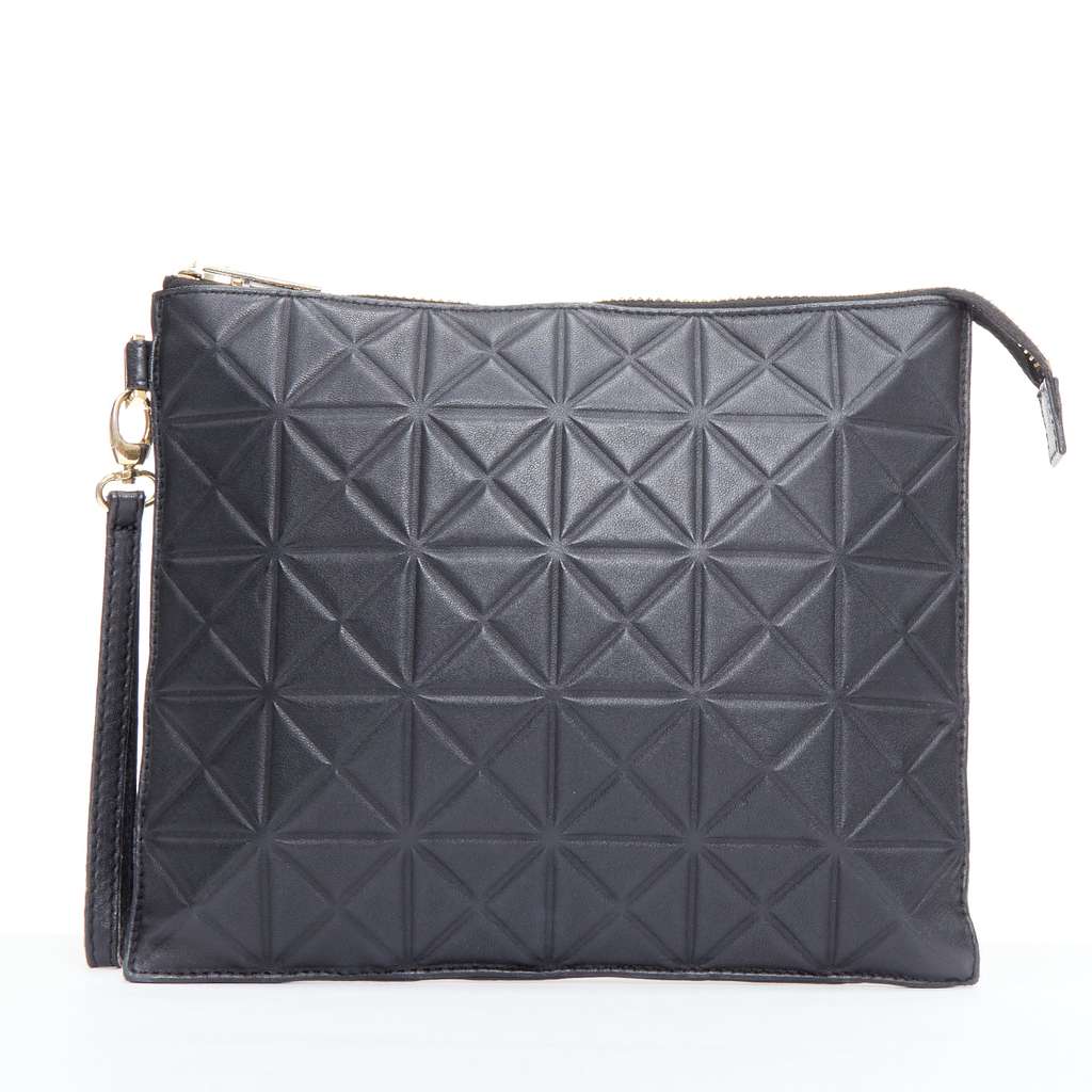 Gareth Pugh Flamenco Crossbody Bag Black Leather Good - Front View