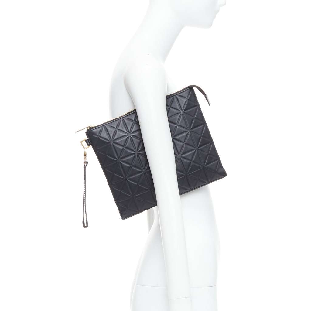 Gareth Pugh Flamenco Crossbody Bag Black Leather Good - Back View
