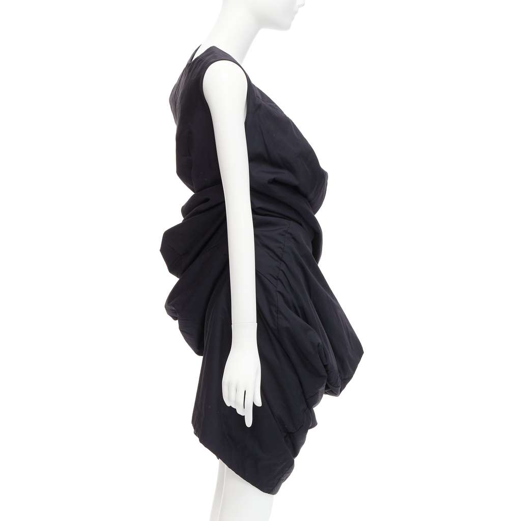 Comme Des Garcons Lumps Bumps Dress Black Polyester Very good - Model View