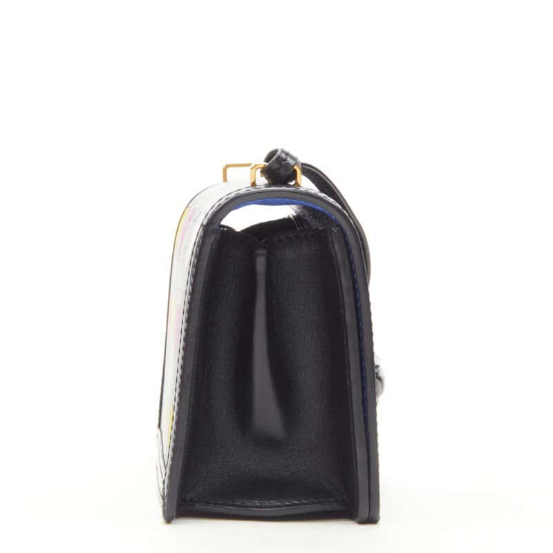 Loewe Heart Print Crossbody Black Leather Very good - Model View
