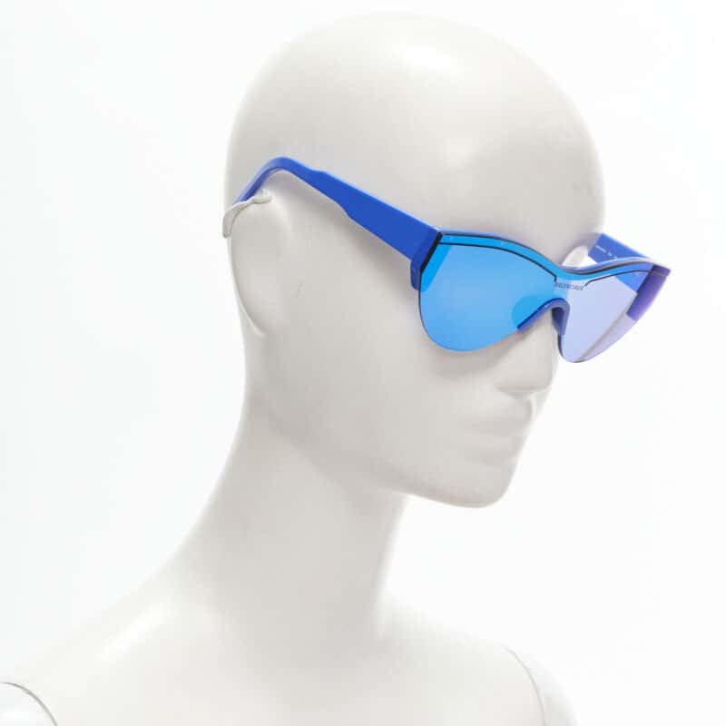 Balenciaga Reflective Temple Glasses Blue Never worn - Inside View