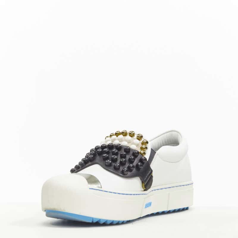 Fendi Karlito Skate Sneakers White Leather Very good - Model View