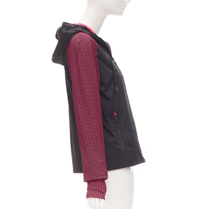 Fendi Black Pink Nylon Jacket Black Very good - Box View