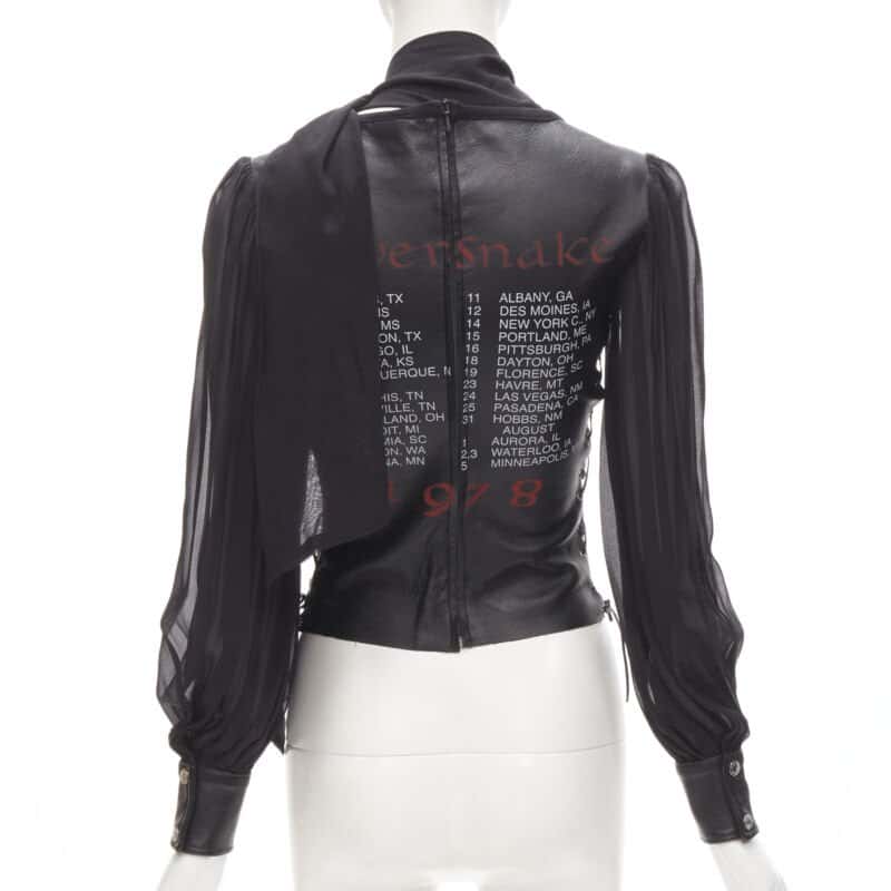 D&G Scaled Leather Blouse Black Leather Very good condition - Box View