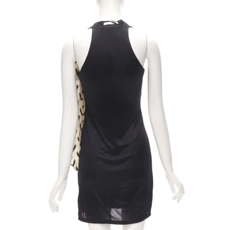 Gucci Boot Print Dress Black Viscose Very good - Box View