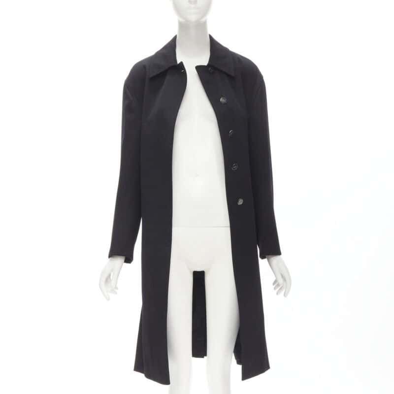 Gucci Black Wool Oversized Coat Black Wool Very good condition - Inside View
