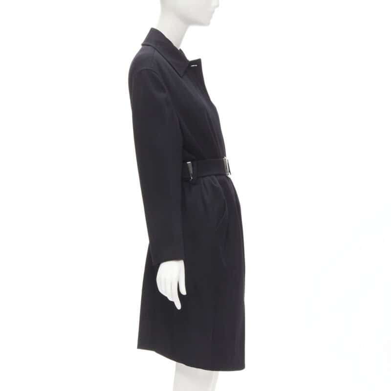 Gucci Black Wool Oversized Coat Black Wool Very good condition - Box View