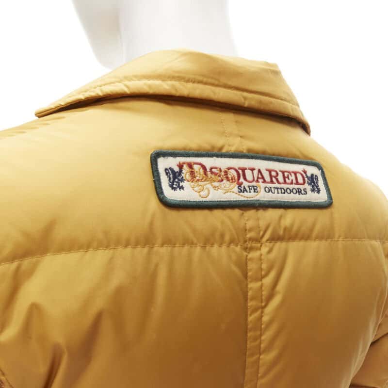Dsquared2 Mustard White Goose Blazer Yellow Very good - Back View