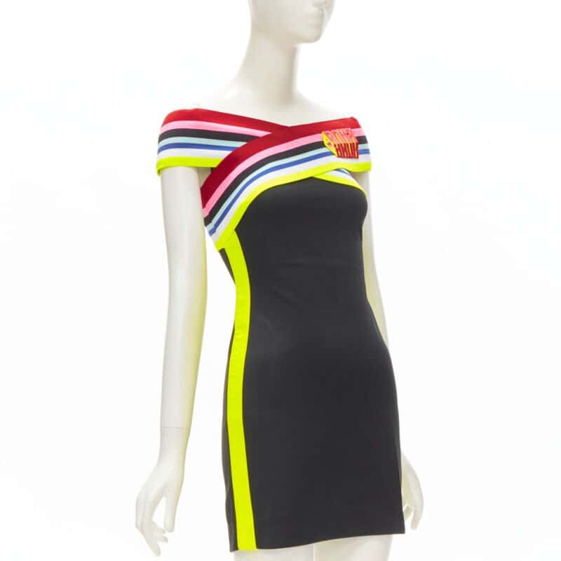Fendi Cross Strap Dress Black Polyester Very good - Inside View