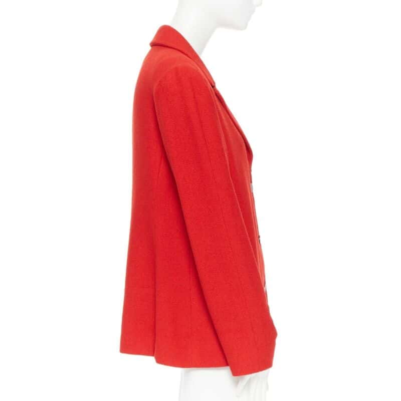 Chanel Lipstick Tweed Blazer Red Wool Good - Box View