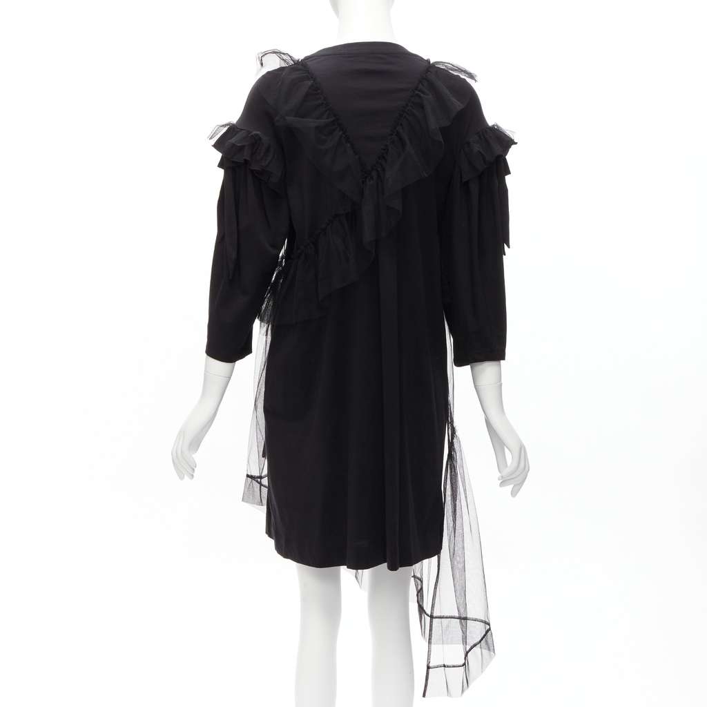 Simone Rocha Tulle Overlay Dress Black Cotton Never worn - Box View