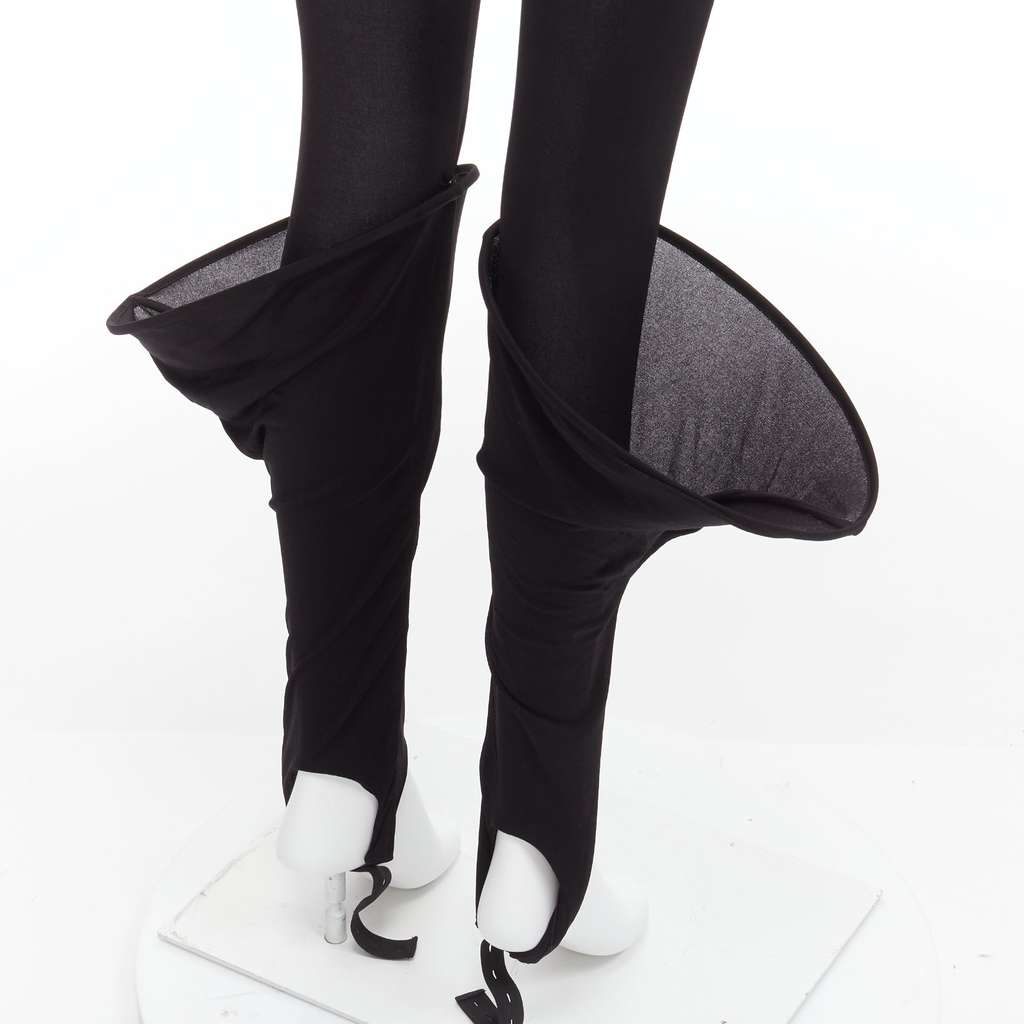 Loewe Hoop Sheer Leggings Black Viscose Very good - Back View