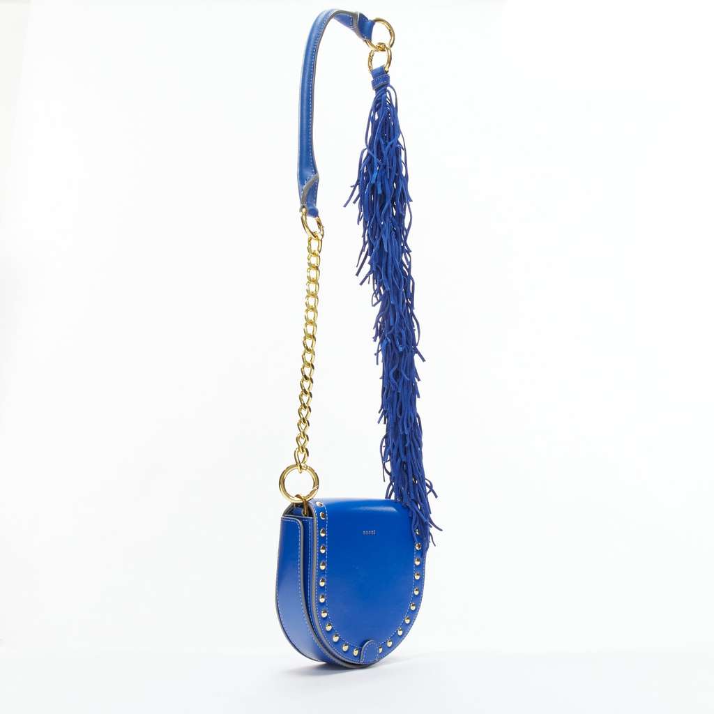 Sacai Horseshoe Blue Leather Good - Inside View