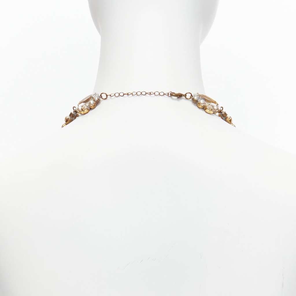 Meadham Kirchhoff Runway Pearl Necklace Silver Metal Very good - Box View
