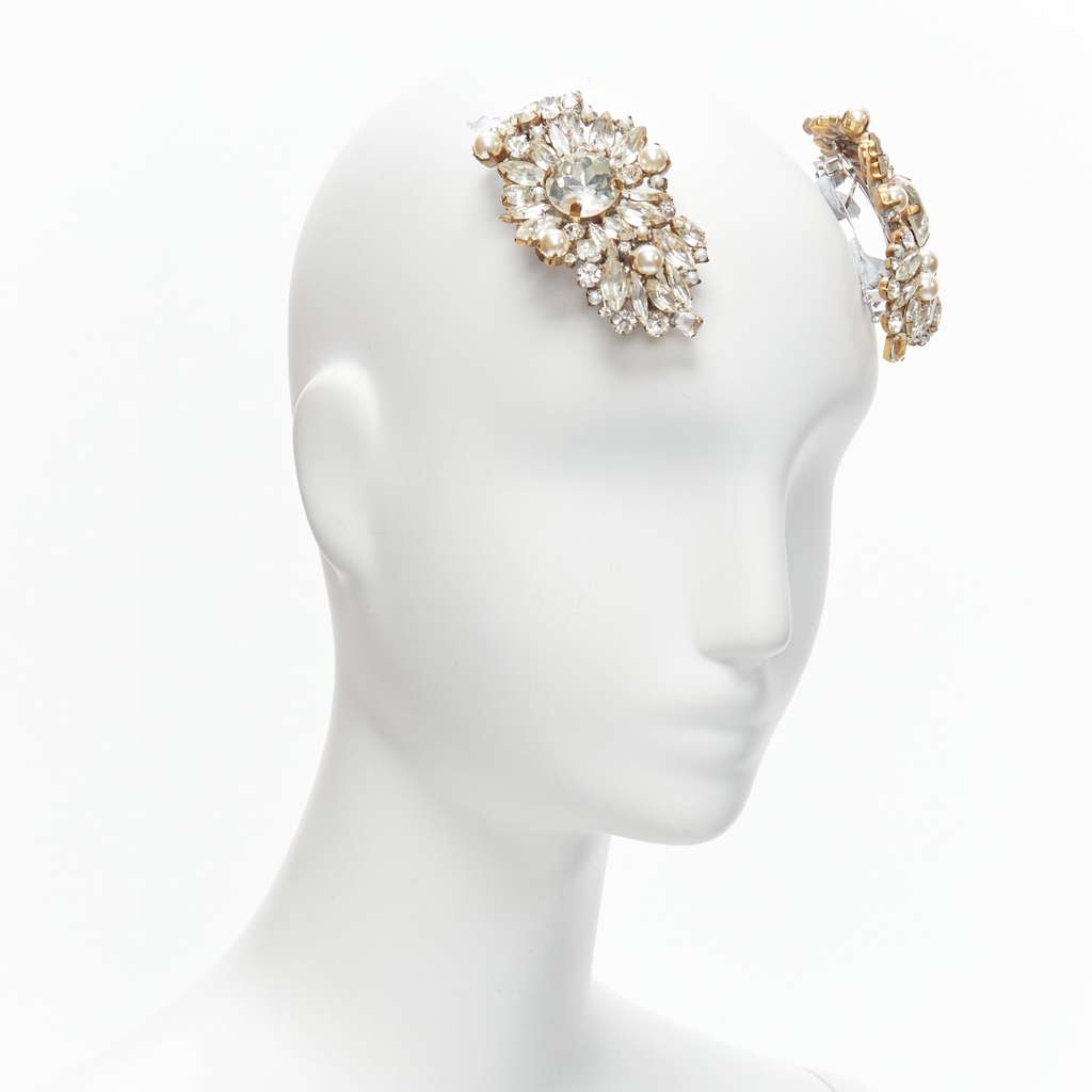 Meadham Kirchhoff Crystal Pearl Hairclip Beige Very good - Inside View