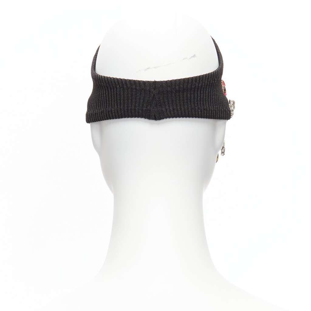 Marine Serre Moon Logo Headband Black Never worn, with tag - Box View