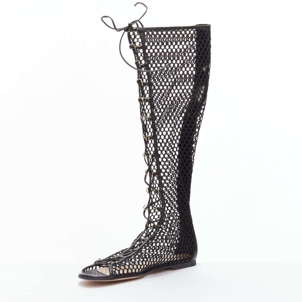 Gianvito Rossi Helena Black Leather Very good - Model View