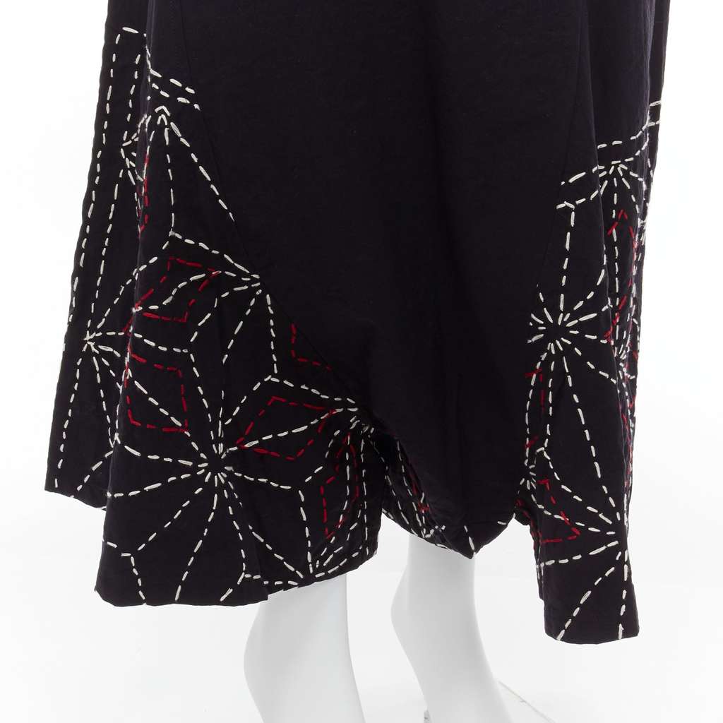 Yohji Yamamoto Stitched Harem Pants Black Very good - Back View