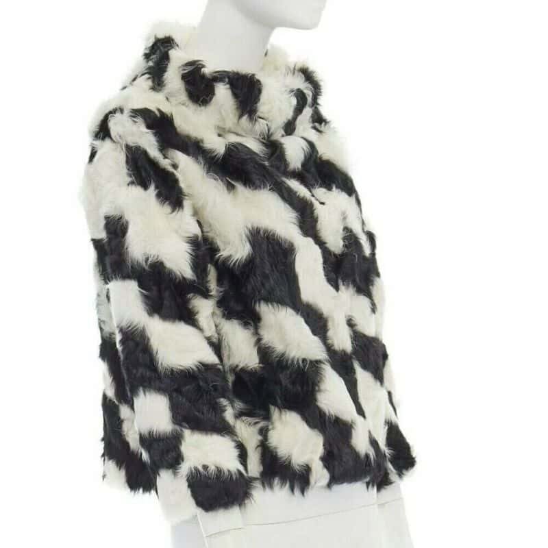 Dries Van Noten Goat Fur Boxy Sweater Black Fur Very good - Inside View