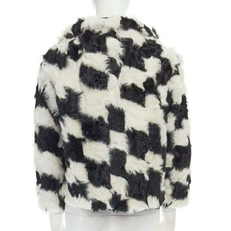 Dries Van Noten Goat Fur Boxy Sweater Black Fur Very good - Box View