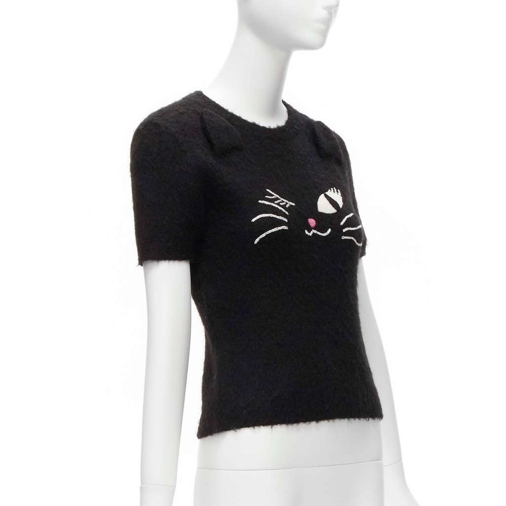 Moschino Winking Cat Sweater Black Never worn - Inside View
