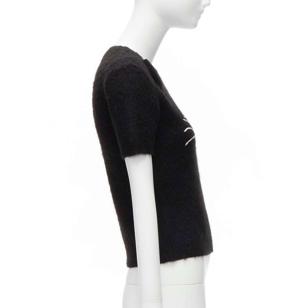 Moschino Winking Cat Sweater Black Never worn - Model View
