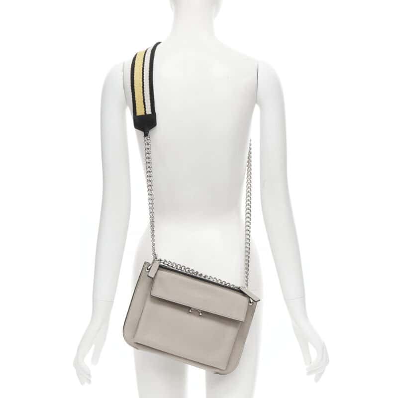 Marni Shearling Soft Tote Beige Leather Very good - Back View