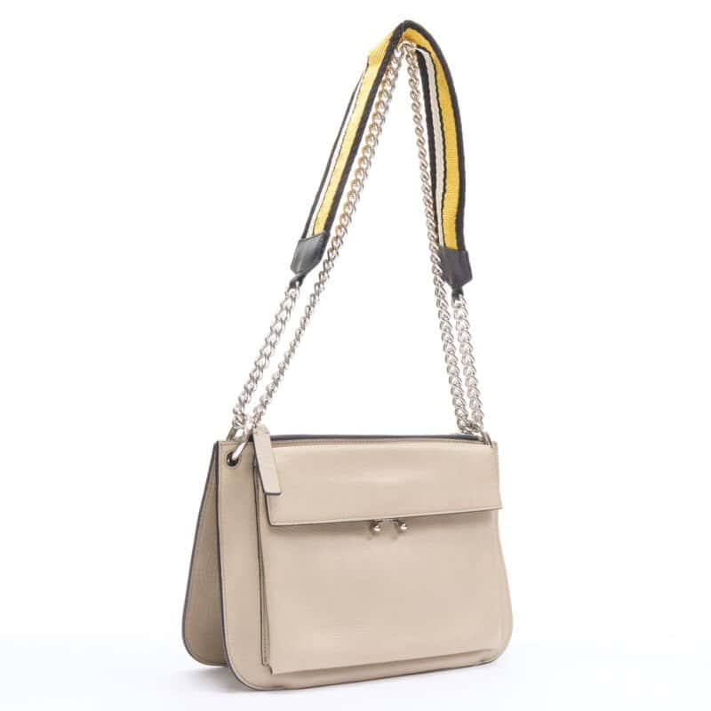 Marni Shearling Soft Tote Beige Leather Very good - Inside View