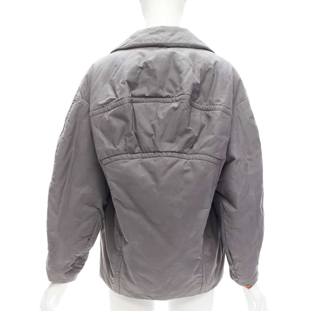 Marni Grey Padded Cocoon Jacket Grey Cotton Very good - Back View