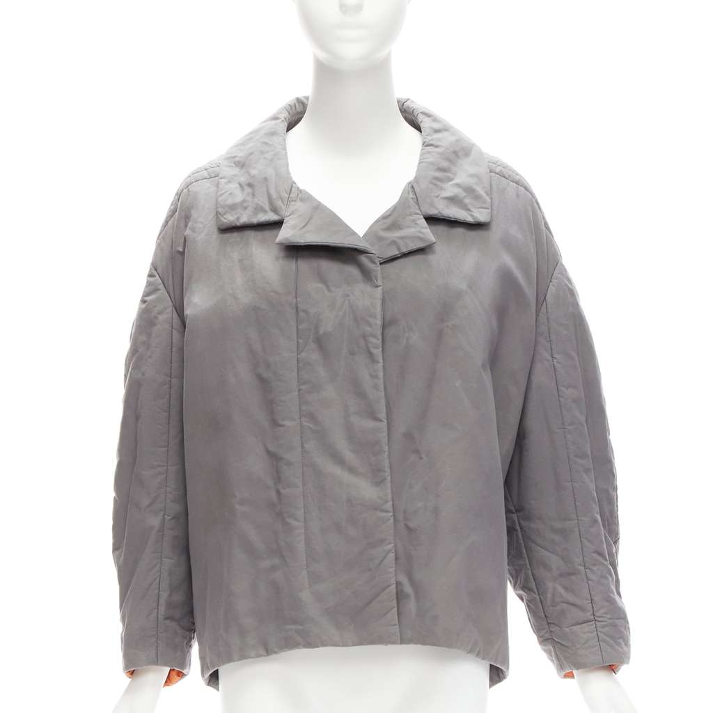 Marni Grey Padded Cocoon Jacket Grey Cotton Very good - Inside View