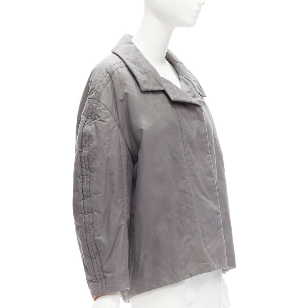 Marni Grey Padded Cocoon Jacket Grey Cotton Very good - Model View
