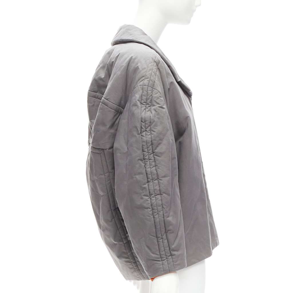 Marni Grey Padded Cocoon Jacket Grey Cotton Very good - Box View