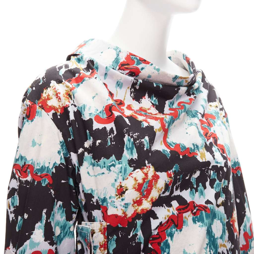 Marni Splash Print Dress MultiColor Cotton Never worn - Back View