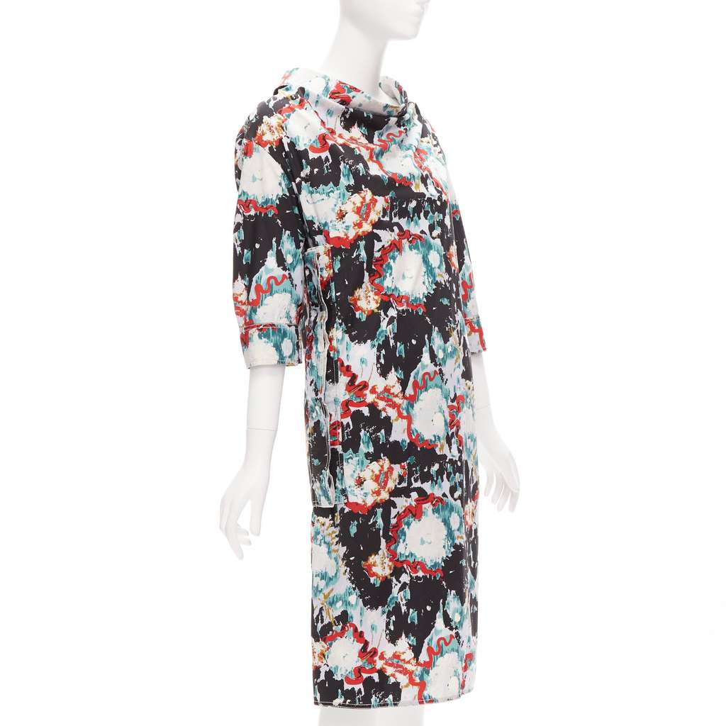 Marni Splash Print Dress MultiColor Cotton Never worn - Inside View