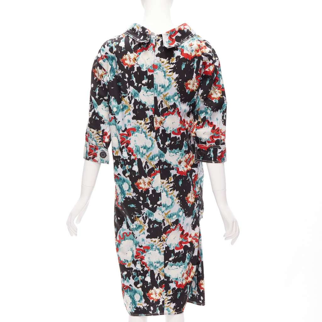 Marni Splash Print Dress MultiColor Cotton Never worn - Box View