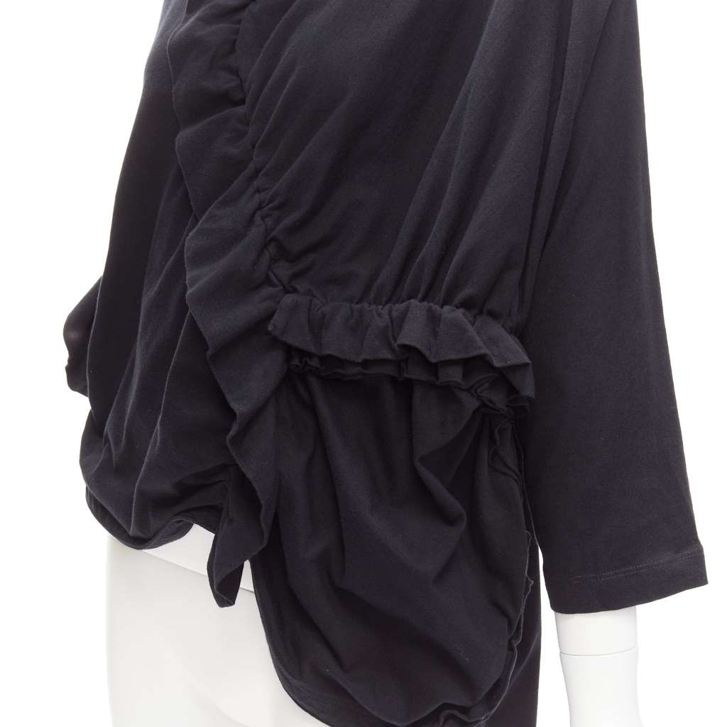 Marni Ruffle Sleeve Top Black Cotton Never worn - Back View