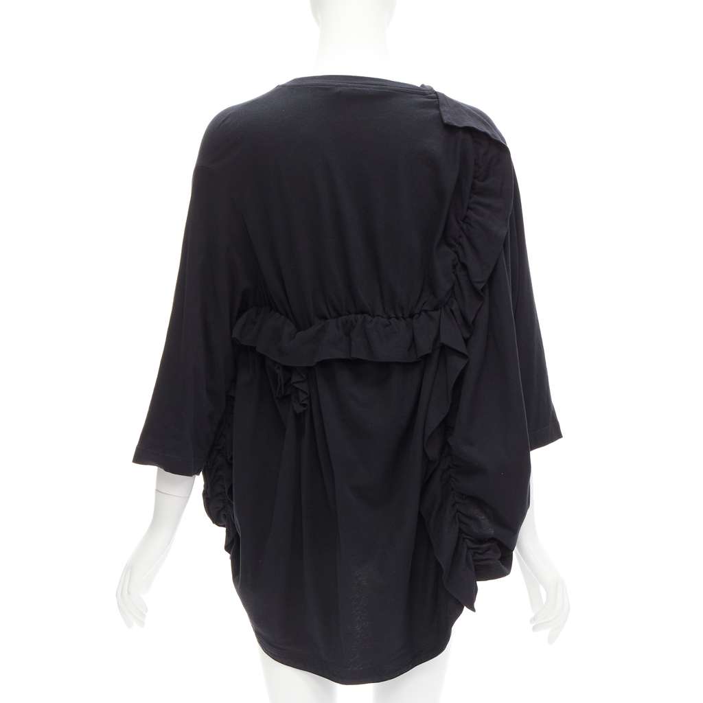 Marni Ruffle Sleeve Top Black Cotton Never worn - Box View