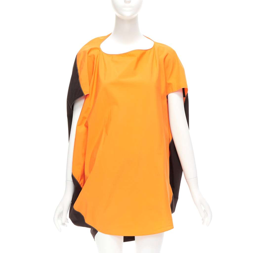 Marni Cocoon Mini Dress Orange Cotton Very good condition - Front View