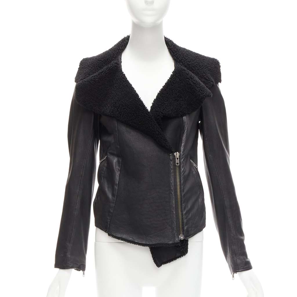 All Saints Nene Black Leather Very good - Front View