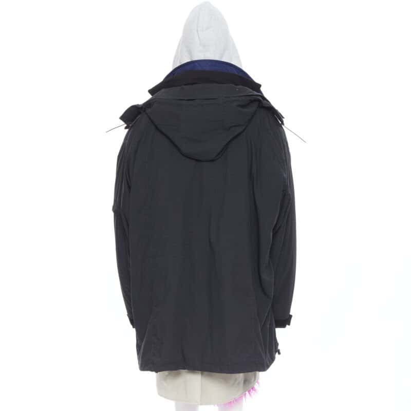 Balenciaga Pink Fur Layered Parka Black Never worn, with tag - Box View