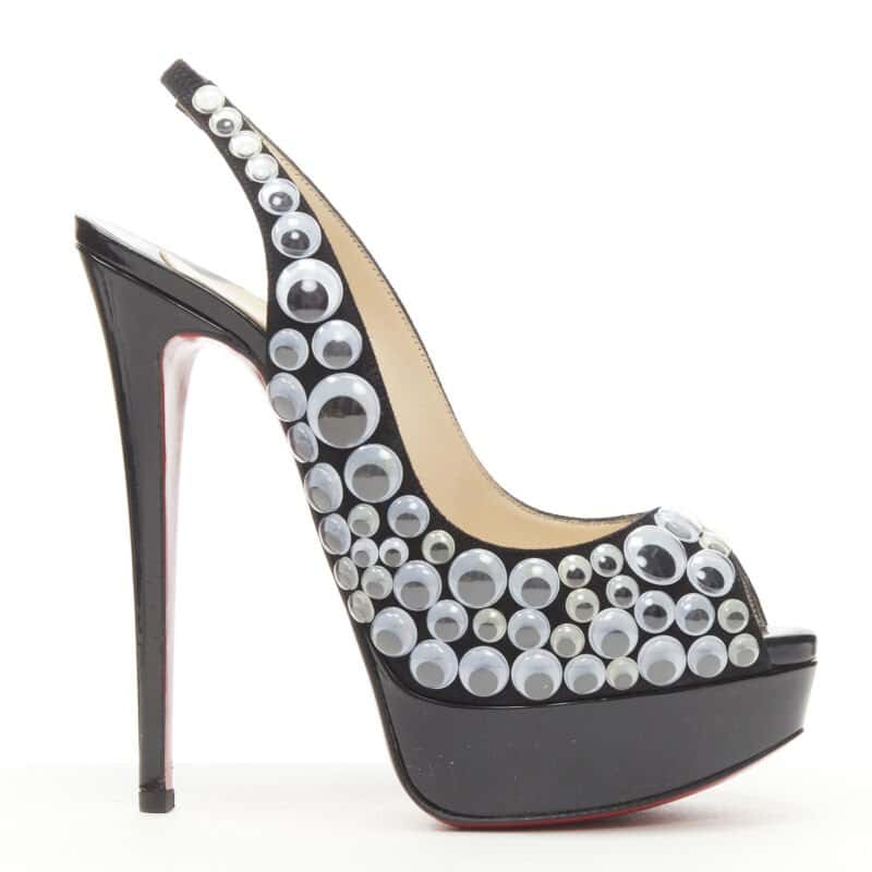 Christian Louboutin Deja Vu Sling Pumps Black Very good - Front View