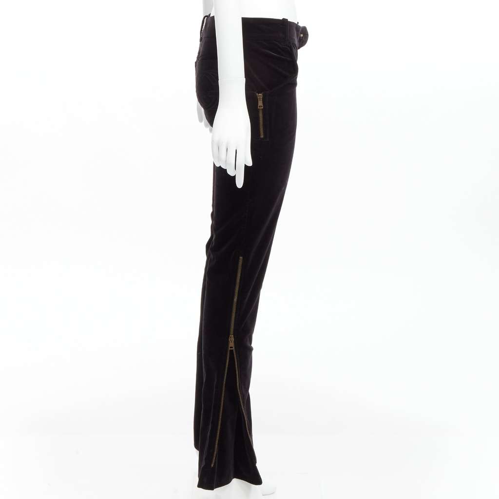 Gucci Trimmed Joggers Black Velvet Good condition - Model View