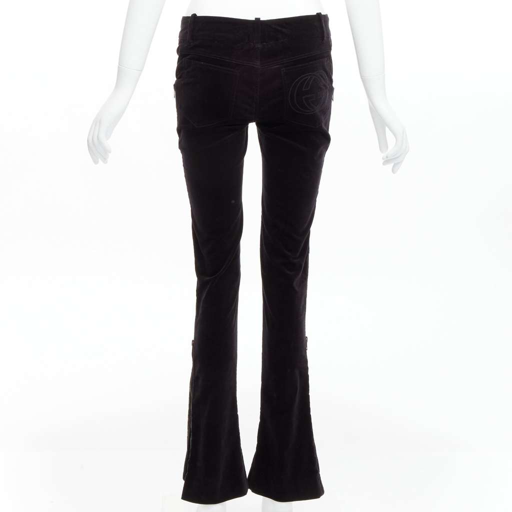 Gucci Trimmed Joggers Black Velvet Good condition - Box View