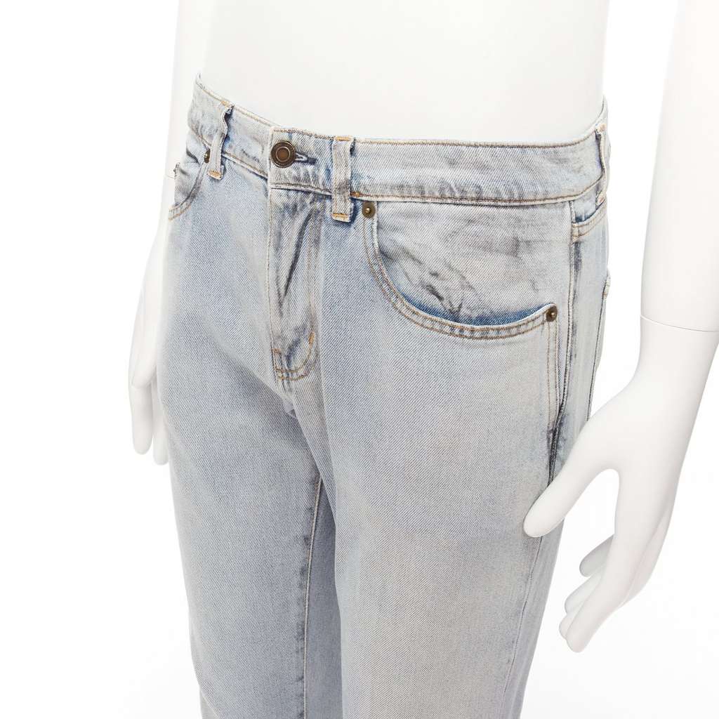 Saint Laurent D02 M/SK-LW Blue Cotton Never worn - Back View