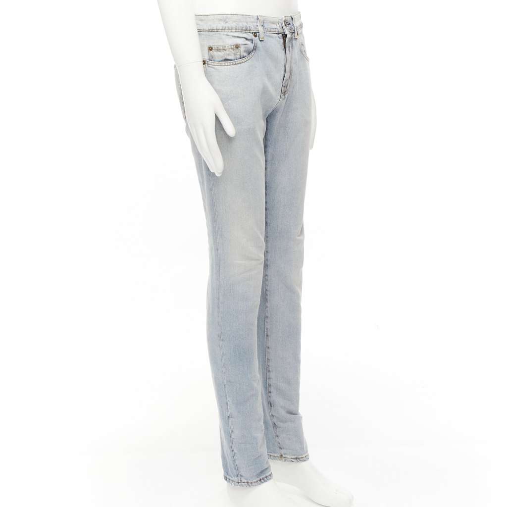 Saint Laurent D02 M/SK-LW Blue Cotton Never worn - Inside View