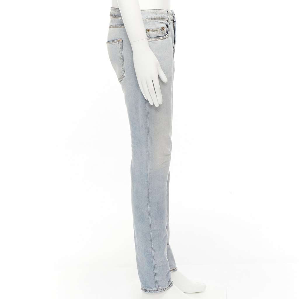 Saint Laurent D02 M/SK-LW Blue Cotton Never worn - Model View