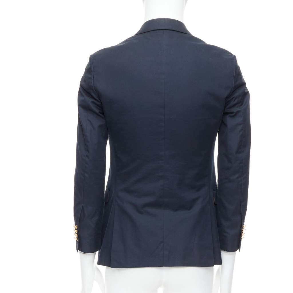 Valentino Garavani Tweed Moto Jacket Navy Cotton Fair - Box View